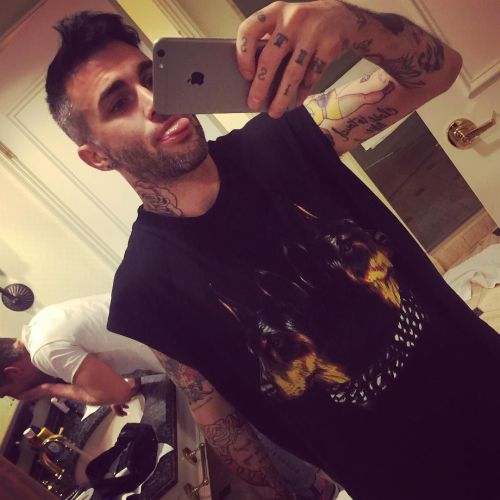 malefeed:   cesarepolini: #TodaysLook never two! Sleepless @givenchyofficial and @the_tally vomitin. Lolz [x] #cesarepolini 
