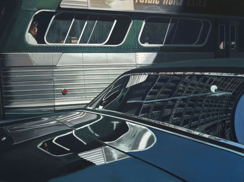 Richard Estes - Bus with Reflection of the Flat Iron Building - 1967