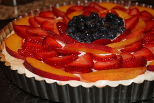 Summer Fruit Tart Last night, I made a fruit tart using my recipe (x). I made a new cream recip