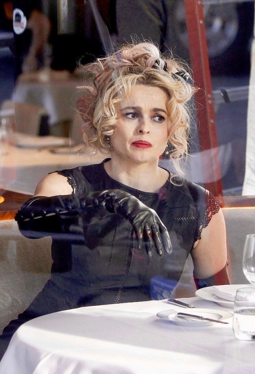 Helena Bonham Carter on the set of ‘Ocean’s Eight’ in New York | 02/12/16.