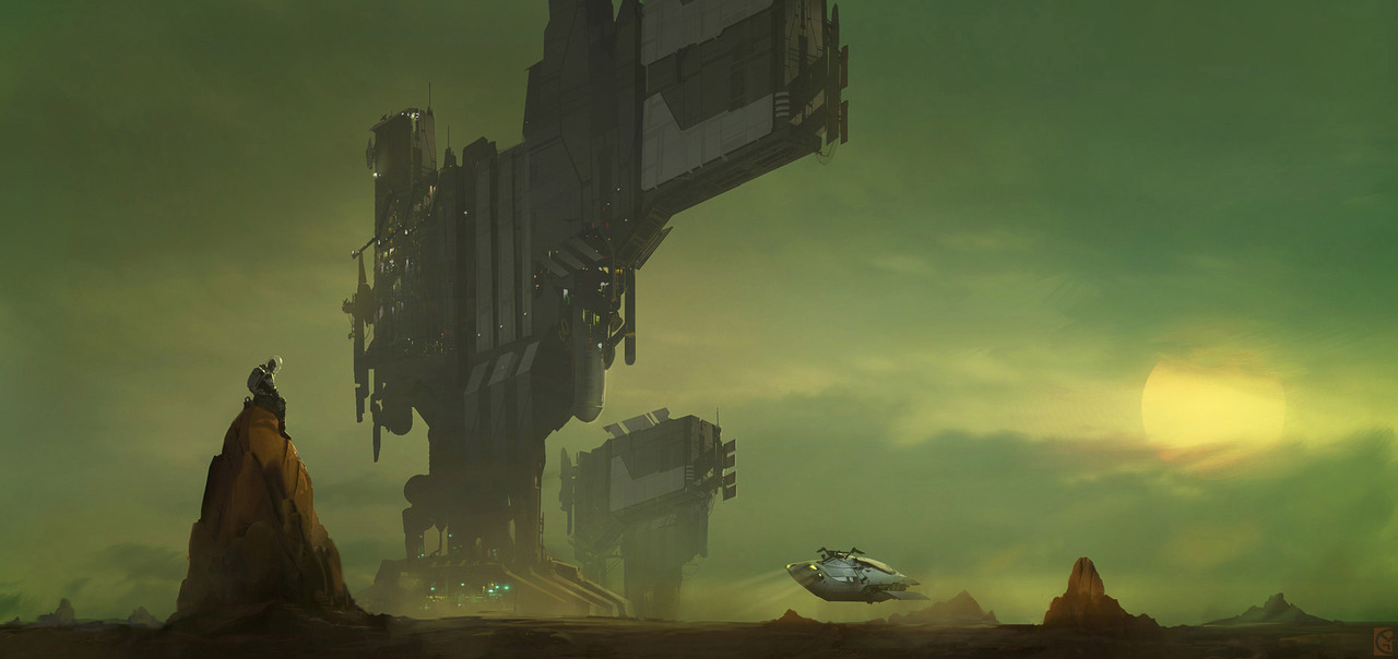 this-is-cool:  The impressive science fiction concept art and illustrations of Clinton