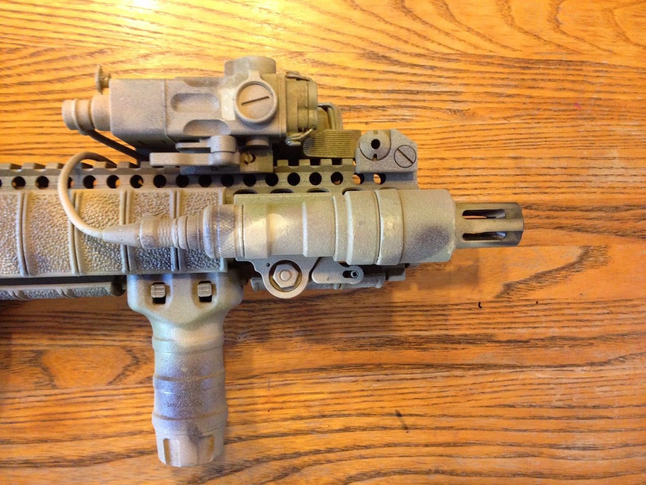 silencersteve:  dr-joe:  My Mk18Mod1.  Love this paint job!