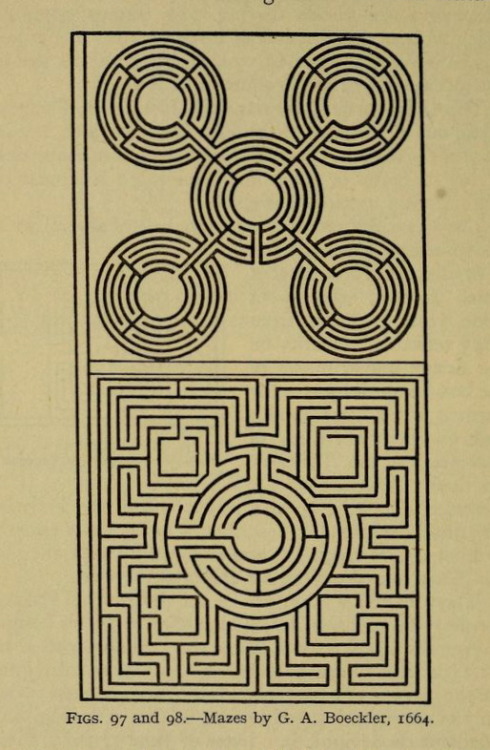 nemfrog:Figs. 97 and 98. Mazes and labyrinths. 1922.