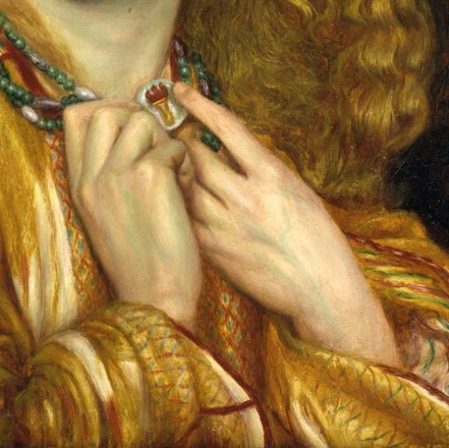 a-little-bit-pre-raphaelite:Helen of Troy’s Handsdetail Helen of Troy, 1863, Dante Gabriel Rossettid