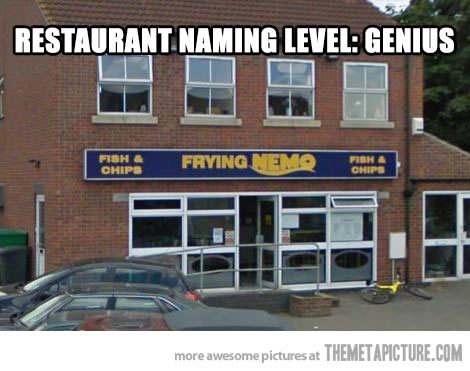 srsfunny:  Genius restaurant naming…http://srsfunny.tumblr.com/ 