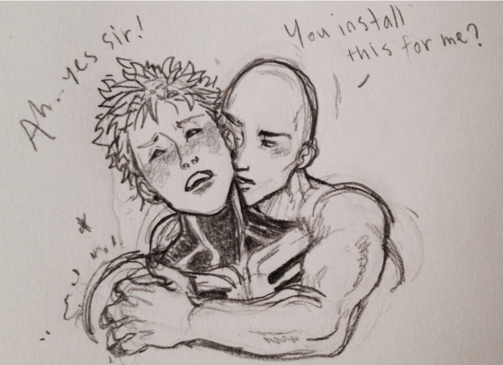 bristercommissions:Genos and Saitama are really vanilla and cute after…but genos