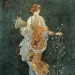 zoeflake:illustratus:Flora, woman picking flowers with a cornucopia in the ruins of Pompeii  