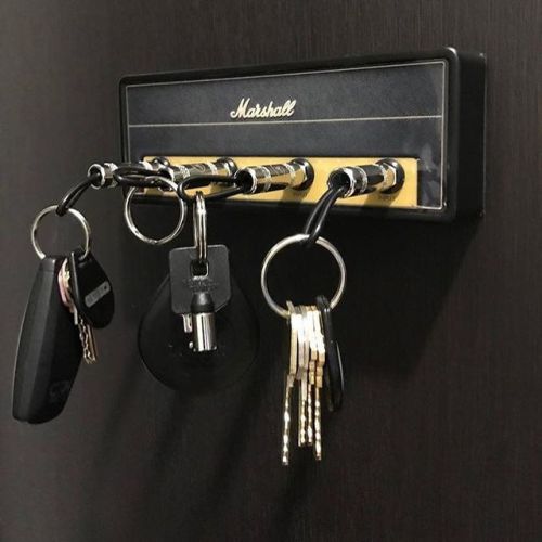 marshallamps:The most rock ‘n’ roll way to hang your keys. The Marshall Jack Rack from @pluginzkeych