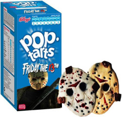 brokehorrorfan:  Newt Clement has created horror movie Pop-Tarts. I’ve highlighted 10 of my favorites above, but you can find even more on the artist’s Twitter - alongside his popular horror movie Happy Meals.