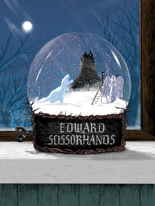 therabbitportal: Ed’s Garden  I was commissioned to create an official Edward Scissorhands print fo