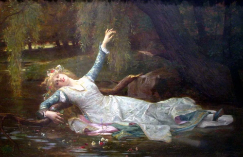 ophelia by alexander cabanel; ophelia by friedrich wilhelm theodor heyser; ophelia by jean baptiste 