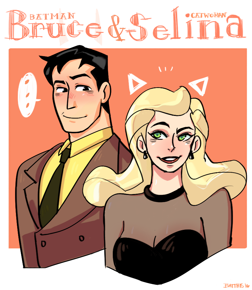 The Black Bat & the Purple Cat — batthis: Batman Animated Series: Bruce &  Selina