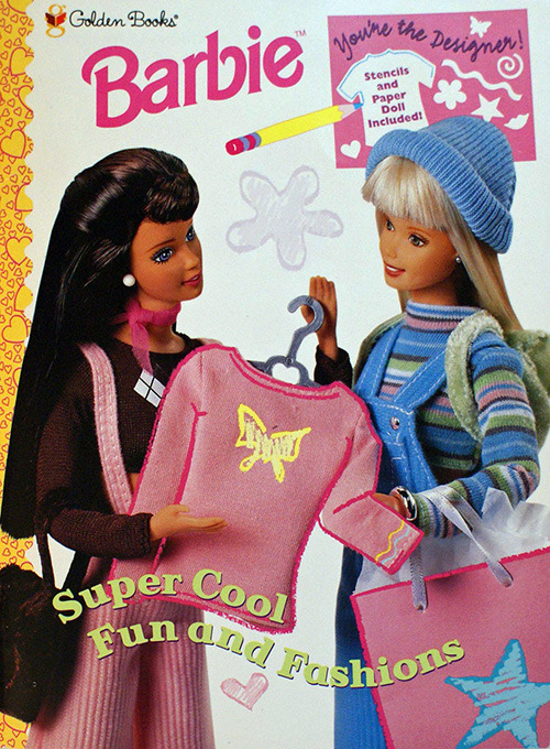 Barbie Super Cool Fun and Fashions Stencil Book (1999)