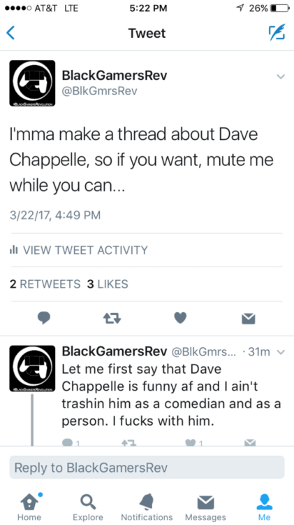 blackpoeticinjustice:Dave Chappelle and his Netflix special-VonVonI was just watching this and think