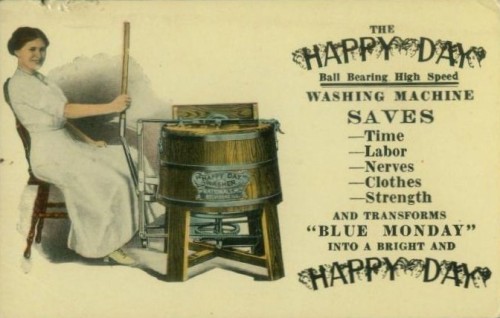 1910 advertisement for washing machines.
