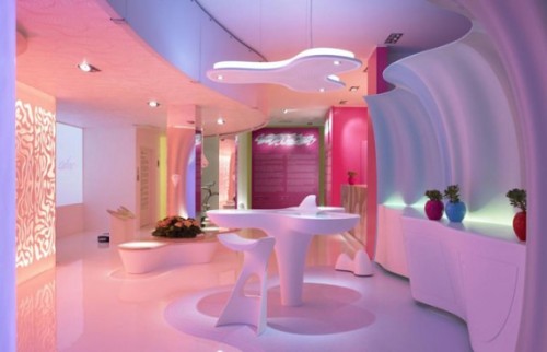 Sex slentando:futuristic corian Interior room pictures