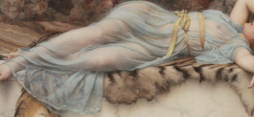 artthatgivesmefeelings:  A Study of ‘Mischief and Repose‘John William Godward, 1895