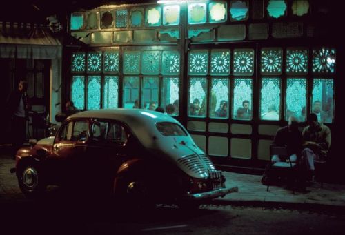 thejsbeauty:Café in the district of Al Halfwin by Harry Gruyaert, Tunis, Tunisia, 1995.