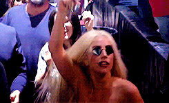 hyelim:    Gaga dancing at The Rolling Stones concert (x)   