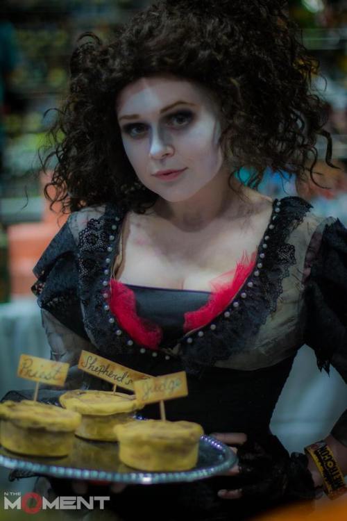 A collection of hall shots from Metrocon of my Mrs. Lovett cosplay from Sweeney Todd! I unfortunatel