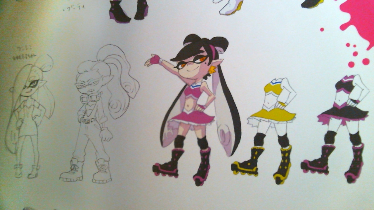 asktheseastars:  ((Guess who got the Splatoon Artbook! Sorry for the bad webcam quality.