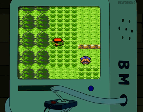 hora-de-aventura:  dewogong: Who wants to play video games?!?  Requested: Pokemon X Adventure Time Crossover 