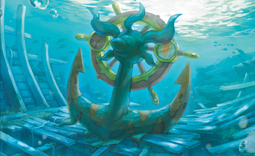 lilypadmew:Swinging its massive anchor, it can KO Wailord in a single blow. What appears to be green
