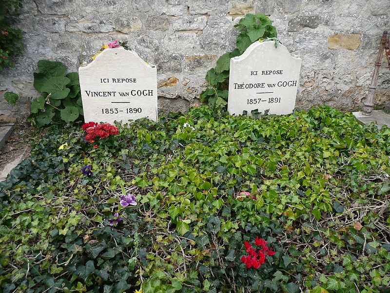 yan-tan-tethera:  Grave of Vincent Van Gogh and his brother, Theo. 