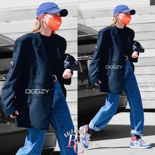 February 25, 2021 - Hailey Bieber looked amazing walking out and about in Los Angeles.February 25, 2