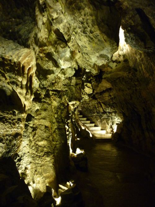 Underground at Dan-yr-Ogof, September 2014can you spot the angel?