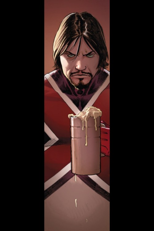 You don’t turn down a fucking good goblet of ale from an Asgardian, Braddock. That’s the kind shit that’ll get you killed. Not even Nick Fury would be able to save you.