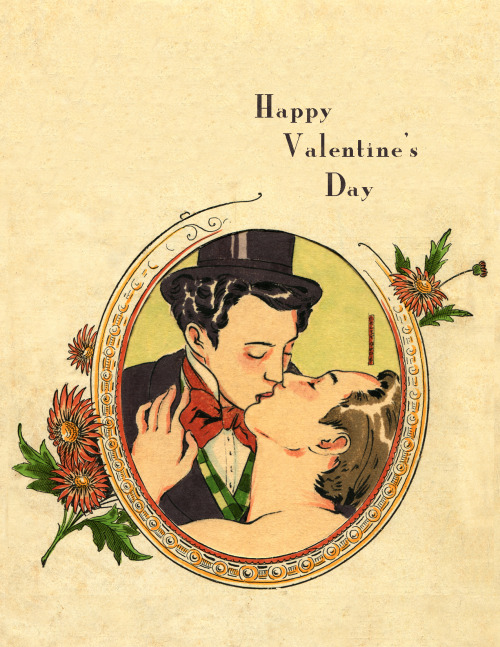 alistofbeauties: Happy Valentines Day! Vintage Valentines in Victorian style by gay artist Felix d’E