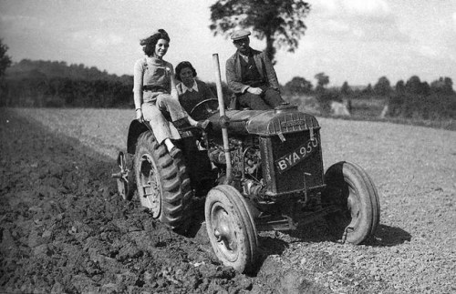 Members of the Women’s Land Army (Somerset, 1942).