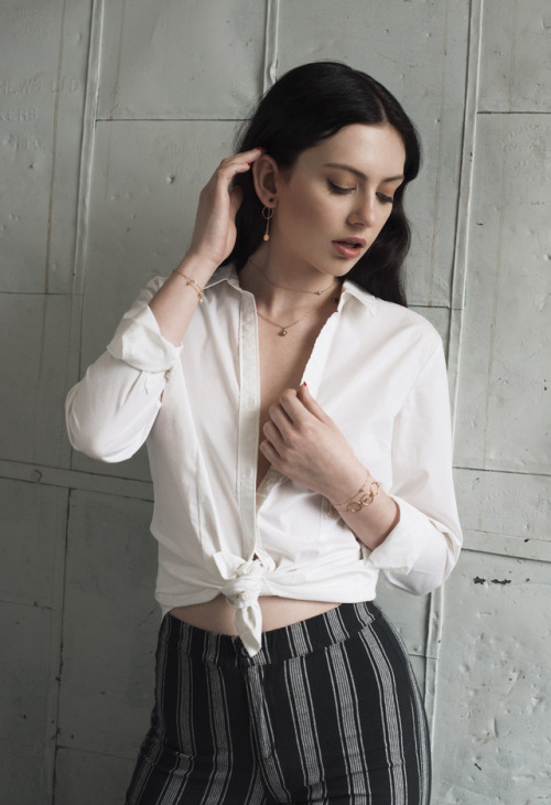 Sarah Nicole Harvey for the LN Jewelry debut collection shot by Tina Picard 