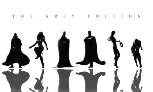 harlequinfairy: imthegdbatman: DC The Grey Edition   -  Kartikeya Chandrahas omg &lt;3