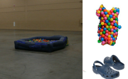 pinkfastener:  rainbow-dash:  lackingalacrity:  Steal its Look : ‘Dashcon Ballpit’ Ballpit Dress - ม,000 Dark Blue Crocs - ũ,785  This is going too far  STOP 