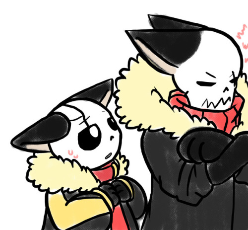owosa:  fellWolves by @sanspar / bunny!blue and fox!papy idea by @keksbela   Part 2 / 5  