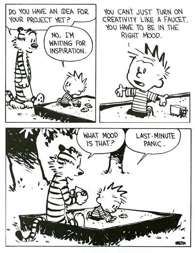 constellation-funk:  alriggs:  secretlifeofageekygirl:  scarcerare:  Some of my favorite Calvin and Hobbes strips. Bill Watterson had such an incredible cryptic and philosophical style, and it just makes me excited to read the comics over and over again.