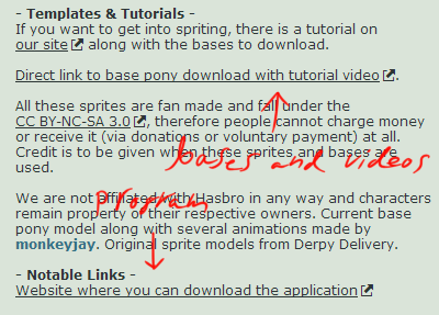 Full blown tutorial for how to make your own desktop pony sprite and how to get it on tumblr
