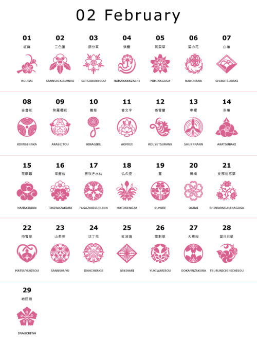 The 366 Days of HanakomonStylish birthday crests incorporating traditional Japanese design aest