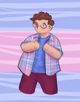 I was gonna do Jared in this flannel for my last post, but I&rsquo;ve already drawn Jared in tra