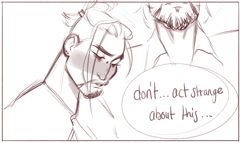 casuallysuplexes: hanzo’s first PDA ( ˘ ³˘) i’ve been listening to a lot
