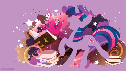 sambaneko:Original book horse and final form!I hadn’t made a unicorn Twilight wallpaper yet, s