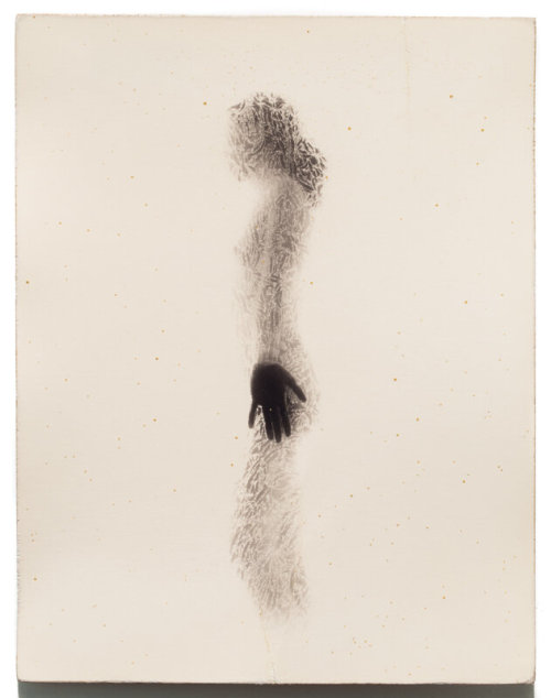 im-sensitive: masao yamamoto / 1203, from nakazora / gelatin silver print with mixed media