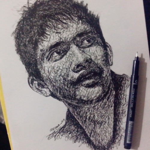 My SketchScribble portrait of Iko Uwais