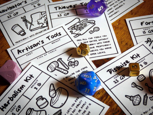 witchdaggahhhh:rpgtoons:r-n-w:A fun and useful way to keep inventory!We made a series of cards that 