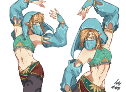 kukumomoart:Link gerudo outfit &lt;33333333