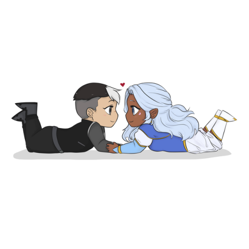 insatiableanapetite:some chibis of my favourite space parents!i wish i could make shallura merch lol