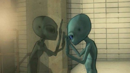 ifuckinglovegreys:  Still from an animated Dr.Who episode involving Area 51