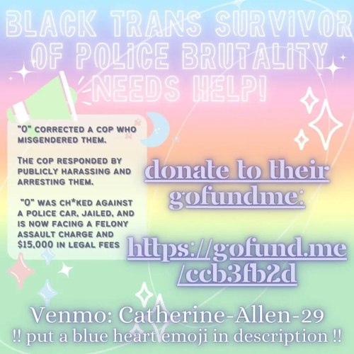 Hey folks, a friend of ours is a victim of anti-black police brutality, and is now facing unjust fel